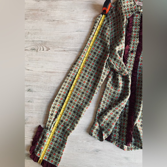 Original Penguin, silk blouse, ruffle party vibes, Sm., good condition - Picture 8 of 8